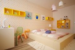 时尚美丽儿童房设计案例现代卧室装修图片