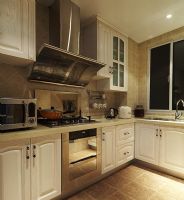 125平美式温馨家美式厨房装修图片