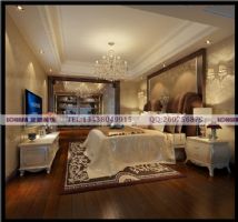 华侨城东岸320平米装修案例古典客厅装修图片