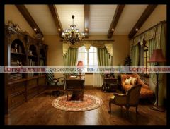 雅居乐美式风格设计案例推荐美式客厅装修图片