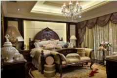别墅装修风格-天津设计美式卧室装修图片