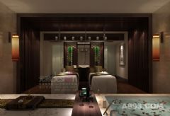 琉璃时光SPA美容会所设计中式酒店装修图片