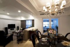158平美式古典三居公寓古典客厅装修图片
