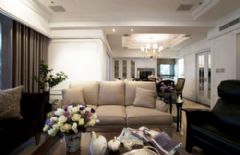 158平美式古典三居公寓古典客厅装修图片