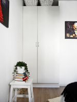 大爱灰白北欧公寓 低调色彩衬托高贵气质欧式卧室装修图片