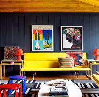 五彩缤纷的波普风艺术装饰 让家充满生命力混搭客厅装修图片