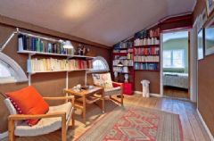 瑞典乡村风格公寓 复古158平米温暖住宅古典书房装修图片