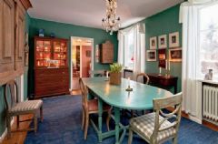 瑞典乡村风格公寓 复古158平米温暖住宅古典餐厅装修图片
