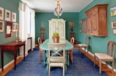 瑞典乡村风格公寓 复古158平米温暖住宅古典餐厅装修图片