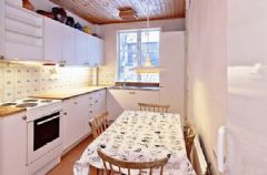 瑞典乡村风格公寓 复古158平米温暖住宅古典厨房装修图片
