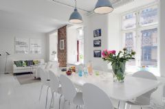 北欧复式住宅 简约温馨的家居空间简约餐厅装修图片