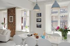 北欧复式住宅 简约温馨的家居空间简约餐厅装修图片