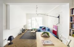 舒适温馨的现代生活空间 索菲亚老旧公寓改造现代客厅装修图片