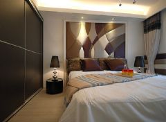 时尚浪漫两居室 温馨有艺术感的空间现代卧室装修图片