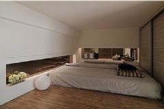 挑高小户型设计 拥有良好采光的空间现代卧室装修图片
