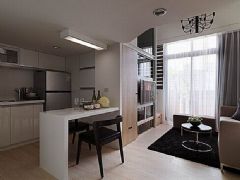 挑高小户型设计 拥有良好采光的空间现代厨房装修图片