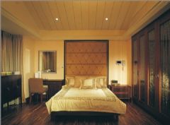 成都尚层装饰-仁恒滨河湾港式风格现代卧室装修图片