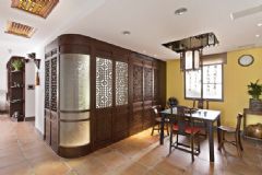 别具中国味的中式古典风格三居室中式餐厅装修图片