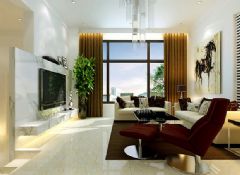 现代简约三口之家 畅快明亮的空间现代简约客厅装修图片