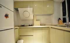 现代简约67平两居室 小巧实用婚房设计现代简约厨房装修图片