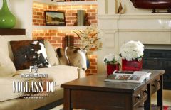 成都尚层装饰-保利康桥美式设计美式客厅装修图片