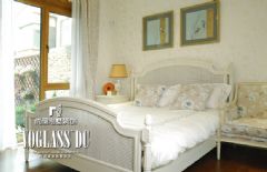 成都尚层装饰-保利康桥美式设计美式卧室装修图片