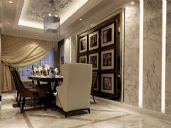 大气豪华新古典设计风格 温馨有创意古典餐厅装修图片