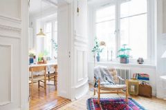 斯堪的纳维亚风格 111平复古一居公寓古典客厅装修图片