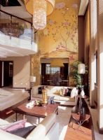 传统与现代相结合的中国风 凸显古典华丽气质现代客厅装修图片