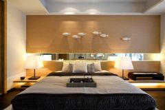 沙发与空间色调绝美的搭配 108平日式清新美居现代卧室装修图片