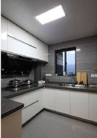 89平米清新小三房 宜家与现代风格混搭现代厨房装修图片