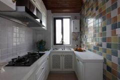 100平米古朴公寓装修 神秘的阿拉伯风情现代厨房装修图片