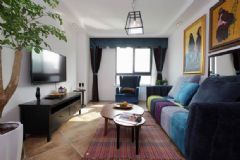100平米古朴公寓装修 神秘的阿拉伯风情现代客厅装修图片
