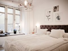 柔和時尚的瑞典公寓 典雅温馨的空间现代卧室装修图片