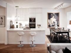 柔和時尚的瑞典公寓 典雅温馨的空间现代餐厅装修图片