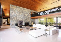 时尚舒适的住宅 清新质朴的天然色调现代客厅装修图片