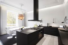 现代简约风格公寓设计 简洁大方有特色现代简约厨房装修图片
