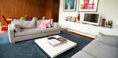 现代化舒适公寓 温馨的四口之家现代客厅装修图片