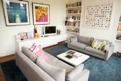 现代化舒适公寓 温馨的四口之家现代客厅装修图片