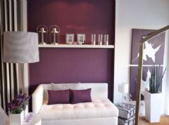 炫丽浪漫紫色调住宅 营造高贵奢华空间现代客厅装修图片