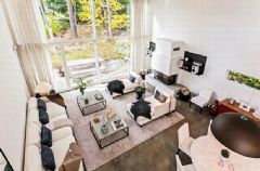 温馨住宅空间设计 令人十分向往的家现代客厅装修图片