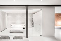 清新绿色 法国极简约公寓设计简约卧室装修图片
