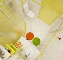 30平米超小户型空间设计 通透淡雅的家现代卫生间装修图片