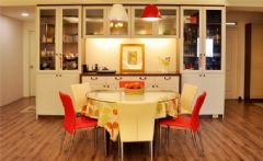 50平米超温馨住宅 温暖舒适的生活空间现代餐厅装修图片