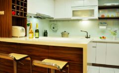 50平米超温馨住宅 温暖舒适的生活空间现代厨房装修图片