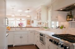 清新舒适海景房 给夏天一丝清凉色彩现代厨房装修图片