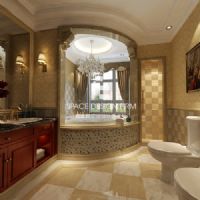 天津别墅设计案例-新装饰主义风格 享受其乐融融高品质生活古典卫生间装修图片