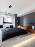 素朴空间简单美 50平米白色精品小公寓现代卧室装修图片