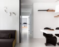 素朴空间简单美 50平米白色精品小公寓现代客厅装修图片