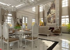 英式新古典风格别墅 追求精致的细节古典餐厅装修图片